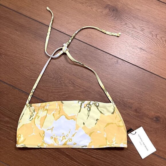 Faithfull the Brand NWT Isa Bikini Top Loretta Floral Print  (Sz L) - Picture 2 of 9